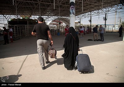 زائران اربعین حسینی در پایانه مرزی خسروی - 1