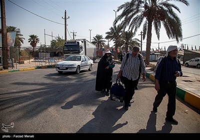 زائران اربعین حسینی در پایانه مرزی خسروی - 1