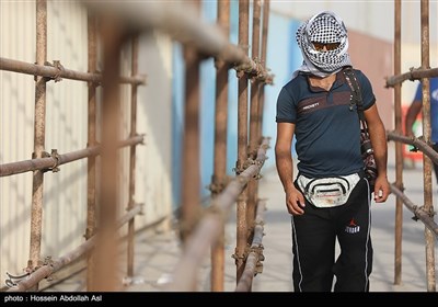 زوار الأربعين الحسيني في معبر شلمجة الحدودي بين إيران والعراق