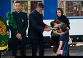 بدرقه زائران اربعین حسینی در ایستگاه راه آهن تهران