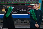 بدرقه زائران اربعین حسینی در ایستگاه راه آهن تهران