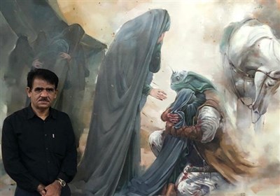 بحرینی: نقاشی‌‌هایم روضه‌ تصویری است و نسل امروز به چنین روضه‌هایی نیاز دارد