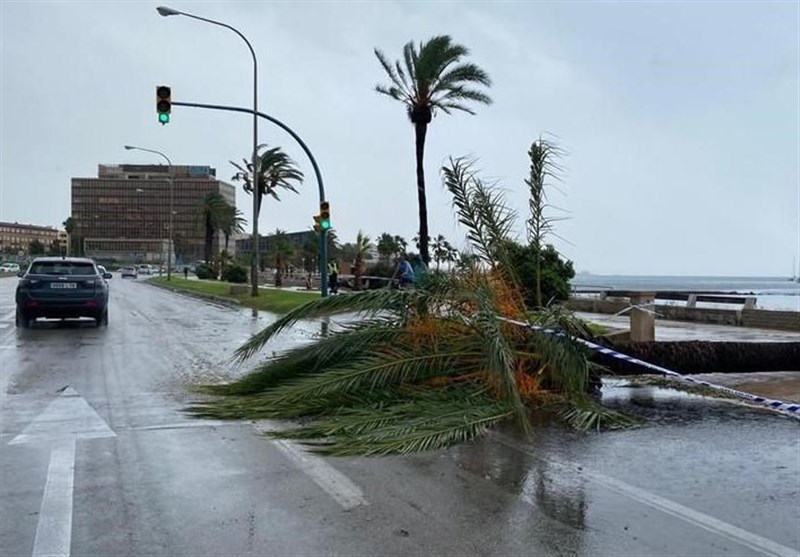 طوفان شدید جزیره مایورکای اسپانیا را در نوردید