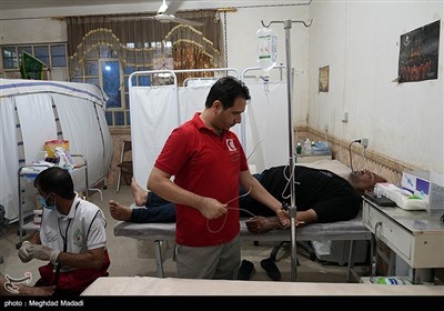 خدمات رسانی هلال احمر در نجف اشرف