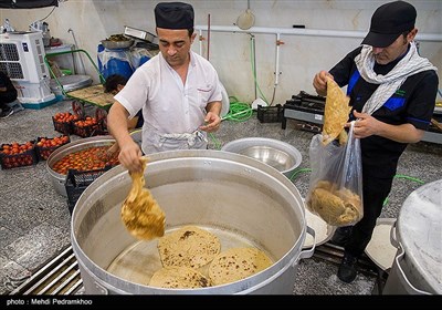 خدمت‌رسانی به زئران اربعین حسینی در مرز چذابه