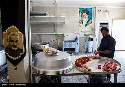 خدمت‌رسانی به زئران اربعین حسینی در مرز چذابه