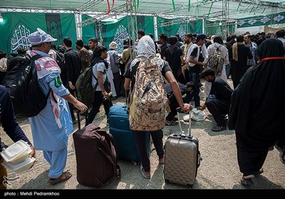 خدمت‌رسانی به زئران اربعین حسینی در مرز چذابه