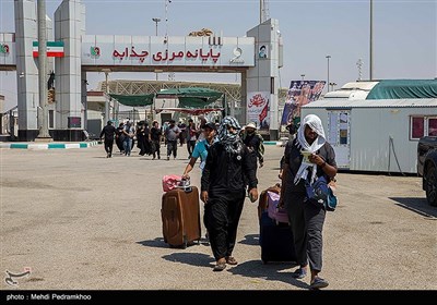 خدمت‌رسانی به زئران اربعین حسینی در مرز چذابه