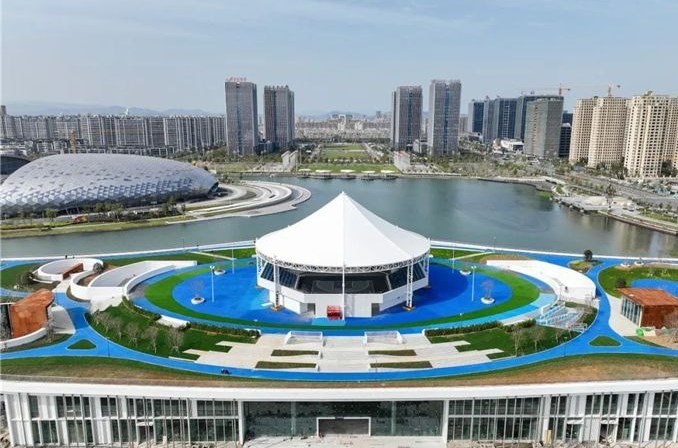 گزارشی از معرفی ورزشگاه‌های رشته‌های توپی در بازی‌های آسیایی هانگژو + تصاویر 21