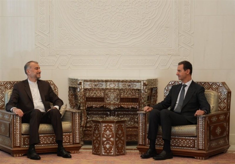 بشار اسد در دیدار امیرعبداللهیان: راهبرد آمریکا در منطقه ایجاد تنش و بحران میان کشورها است
