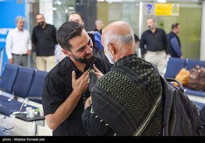 بدرقه اولین کاروان زائرین اربعین حسینی از فرودگاه ارومیه