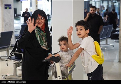 بدرقه اولین کاروان زائرین اربعین حسینی از فرودگاه ارومیه