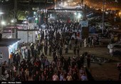پیاده روی شبانه زائرین اربعین حسینی در مسیر نجف به کربلا