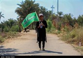 پیاده روی زائرین اربعین حسینی در مسیر نجف به حله