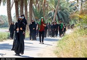 پیاده روی زائرین اربعین حسینی در مسیر نجف به حله