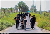 پیاده روی زائرین اربعین حسینی در مسیر نجف به حله