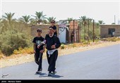 پیاده روی زائرین اربعین حسینی در مسیر نجف به حله