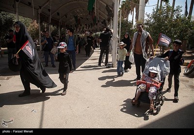 بازگشت زائران اربعین حسینی از مرز خسروی