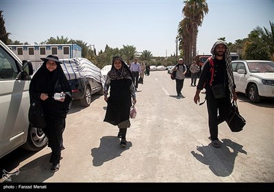 بازگشت زائران اربعین حسینی از مرز خسروی - 2