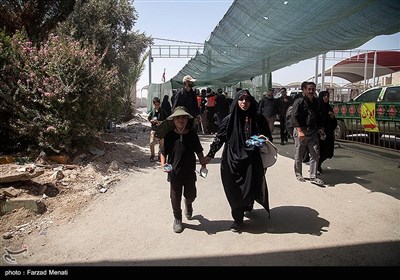 بازگشت زائران اربعین حسینی از مرز خسروی - 2