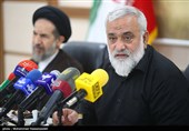 سردار محمدرضا نقدی معاون هماهنگ‌کننده سپاه پاسداران انقلاب اسلامی در جلسه هماهنگی ستاد برگزاری جاماندگان پیاده روی اربعین حسینی