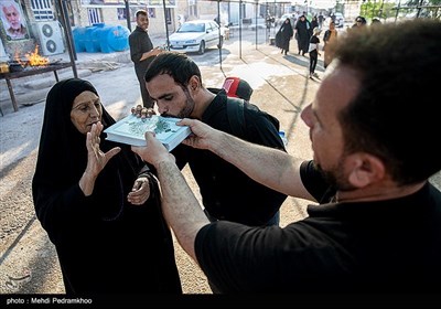 زائرین اربعین حسینی در مرز چذابه