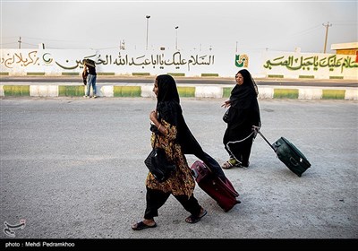 زائرین اربعین حسینی در مرز چذابه