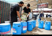 خدمت رسانی به زائرین اربعین حسینی در سامرا