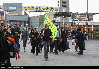 بازگشت زائرین اربعین حسینی از مرز شلمچه 