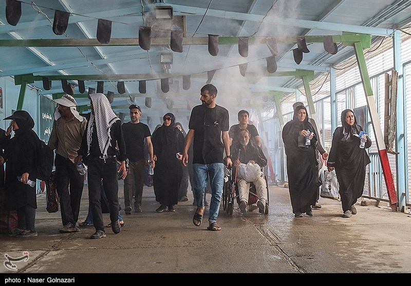 ‌موج سنگین بازگشت زائران اربعین به ایران/ دپوی یک هزار اتوبوس در پایانه برکت مهران + فیلم