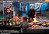 مردم خوزستان  برای زائرین اربعین حسینی سنگ تمام گذاشتند+فیلم