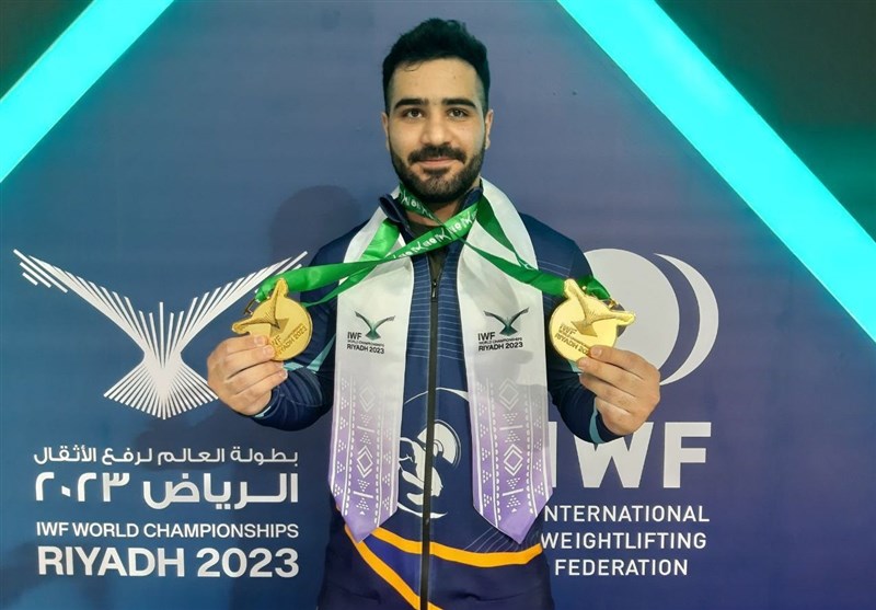 وزنه‌برداری قهرمانی جهان| درخشش مصطفی جوادی با کسب 2 طلا و قهرمانی
