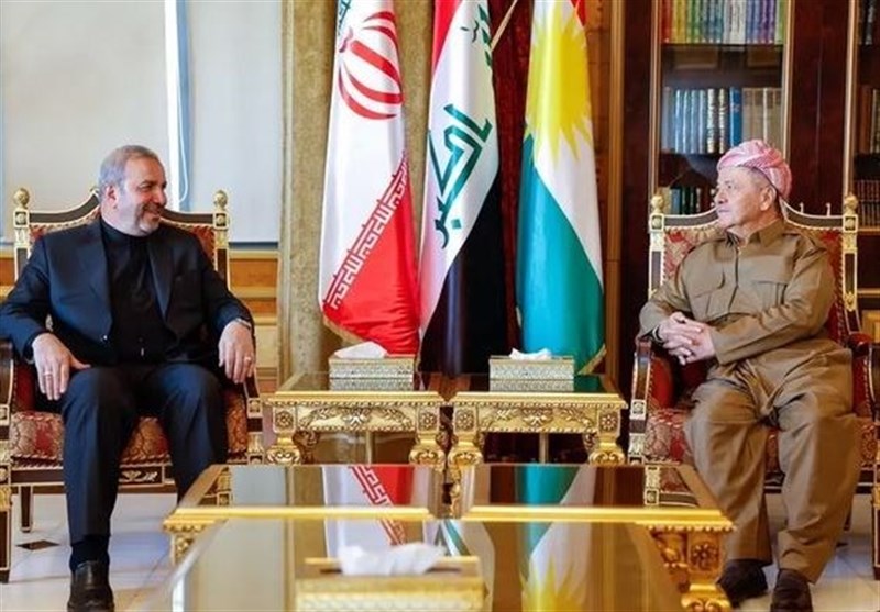 دیدار سفیر ایران با رئیس حزب دموکرات کردستان عراق