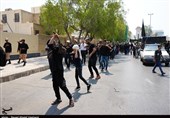 حرکت دستجات عزاداری بوشهر در سوگ شهادت شمس‌الشموس + فیلم