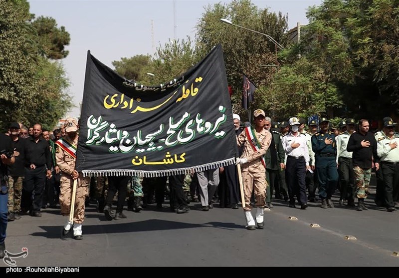 عزاداری نیروهای مسلح کاشان در کاشان + تصاویر