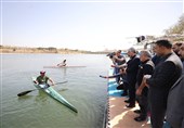 سومین بازدید کیومرث هاشمی از دریاچه آزادی در یک ماه گذشته/ افزایش 30 سانتیمتری سطح آب از ماه گذشته + عکس