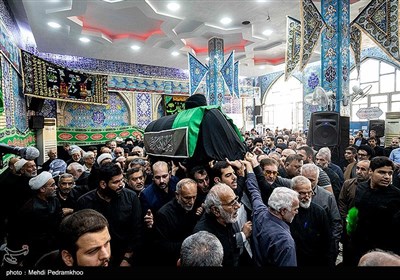 وداع با پیکر حجت الاسلام و المسلمین حاج سید محمد حسن محقق در اهواز