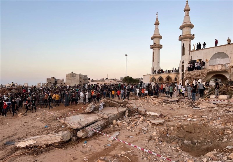 اعتراض در شهر سیل‌زده درنه لیبی علیه مسببان فاجعه انسانی