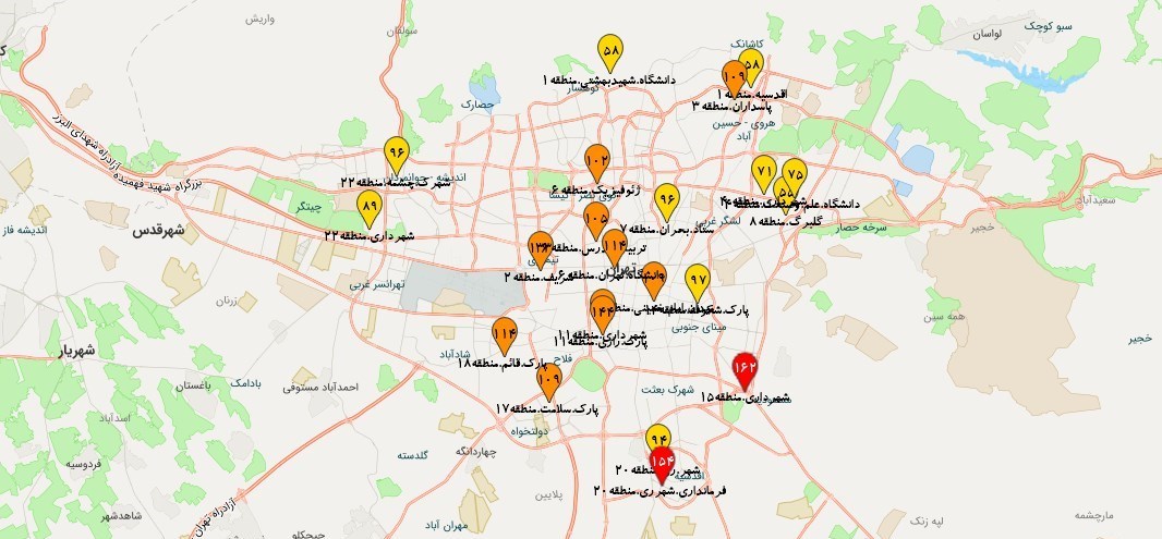 کیفیت هوای تهران , شرکت کنترل کیفیت هوا , 