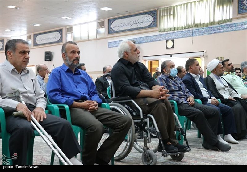 مراسم وداع با پیکر جانباز شهید "سیدهاشمی" برگزار شد + تصویر