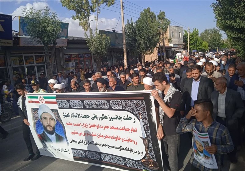 تشییع پیکر حجت‌الاسلام اعتبار مدیر حوزه علمیه قیدار