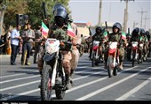 رژه نیروهای مسلح در همدان برگزار شد