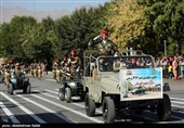 مراسم رژه نیروهای مسلح جمهوری اسلامی ایران-همدان