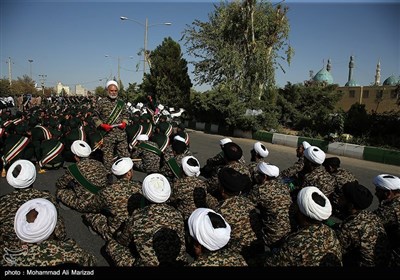 مراسم رژه نیروهای مسلح جمهوری اسلامی ایران- قم