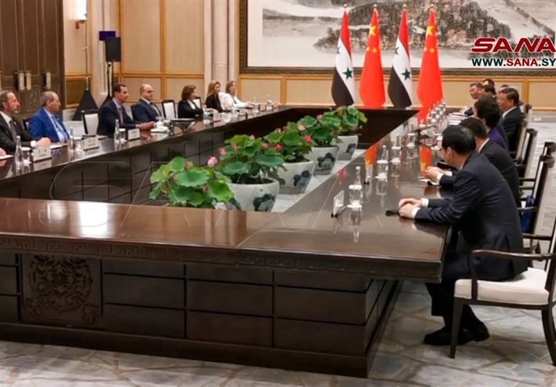 الرئیسان الصینی والسوری یوقعان اتفاقیة التعاون الاستراتیجی