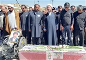 پیکر شهید جانباز 70 درصد در مشهد تشییع و تدفین شد + تصاویر