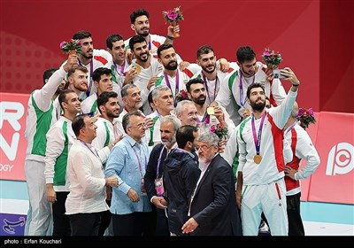 ایران تحرز المیدالیة الذهبیة فی کرة الطائرة بالعاب &quot;هانغجو&quot; الاسیویة