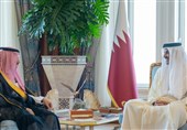 دیدار وزیر خارجه سعودی با امیر قطر در دوحه