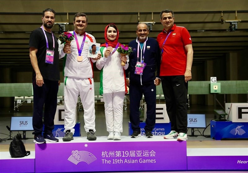Iran Takes Bronze at 10m Air Pistol Mixed Team at Hangzhou