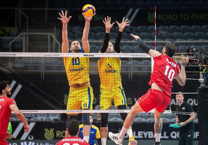 والیبال انتخابی المپیک| شکست سنگین ایران مقابل اوکراین